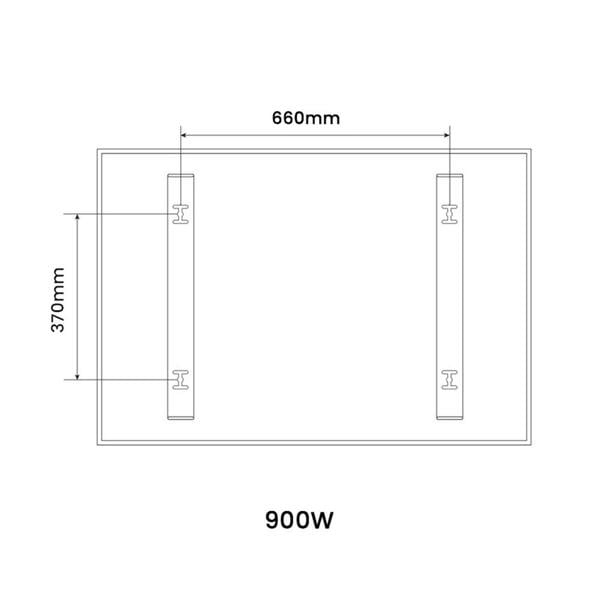 Mirrorstone Heating 900W NXT Gen Infrared Heating Panel