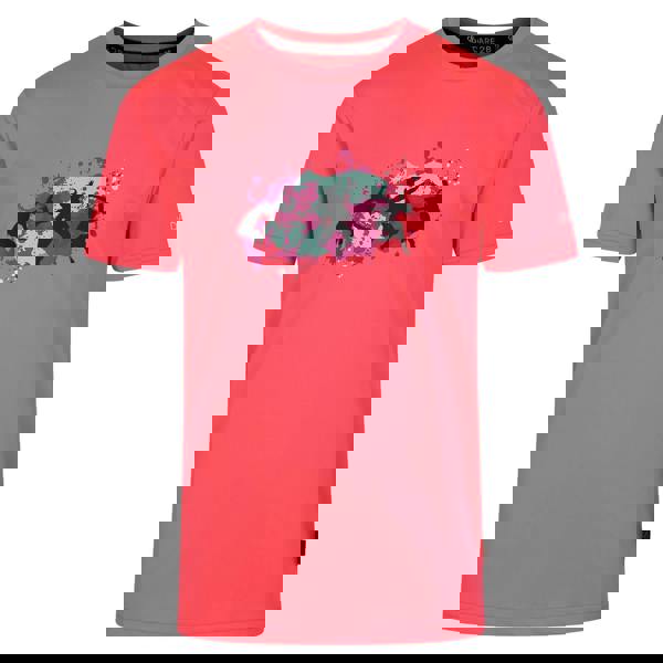 Dare 2B Childrens/Kids Amuse II Monkey T-Shirt - Neon Pink