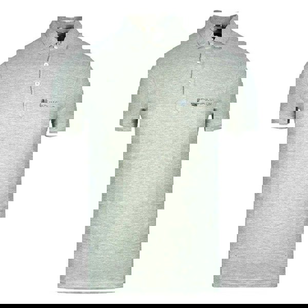 Aquascutum Unisex Adult Aldis Block Logo Polo Shirt - Grey