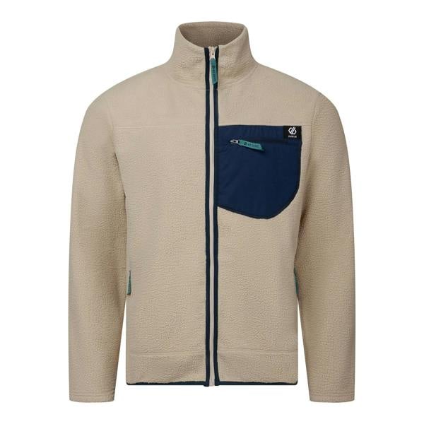 Dare 2B Mens Camber Shield Borg Fleece Jacket - White Pepper - 