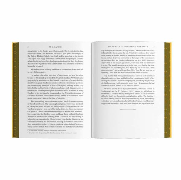 The Story of My Experiments With Truth by Mahatma Gandhi (Deluxe Hardback Sprayed Edge Edition)