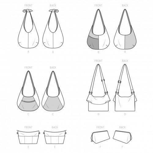 Simplicity Sewing Pattern 9563, Bags OS (One Size Only) - Easy