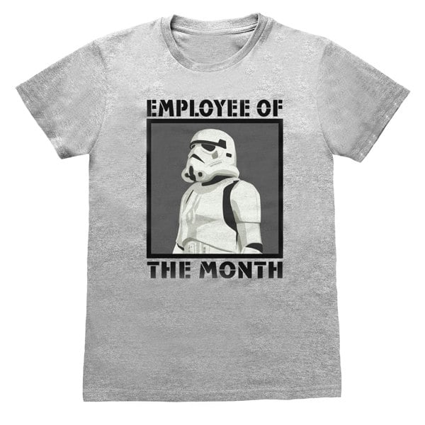 Star Wars Unisex Adult Employee Of The Month Stormtrooper T-Shirt - Grey Heather