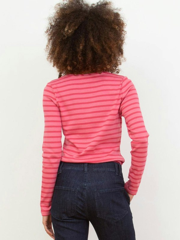 Kite Organic Portesham Jersey Top Rosey Stripe