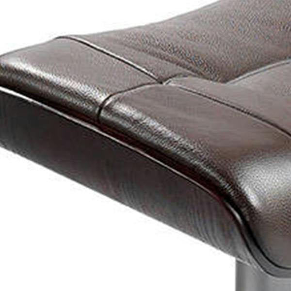 Angel Cerdá Ottoman chocolate brown leather 5003