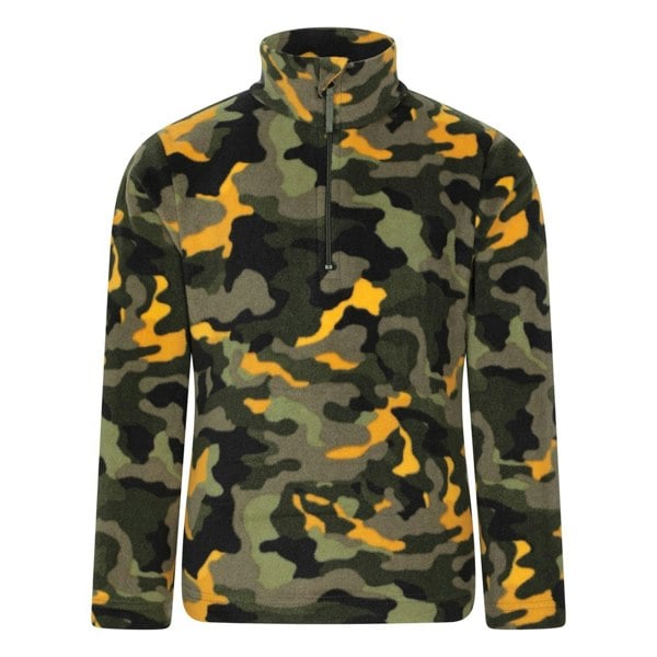 Mountain Warehouse Kids Pursuit Microfleece Half Zip Fleece - Green