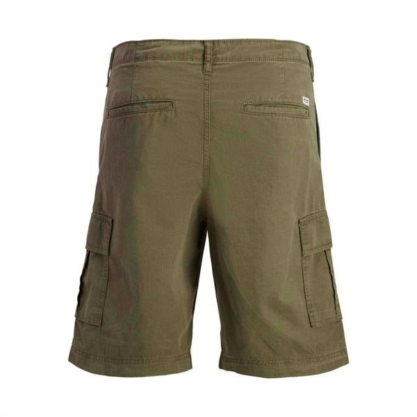 Jack And Jones Mens Cotton Blend Tailored Cargo Shorts - Crockery - 