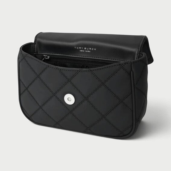 Tory Burch Willa Matte Mini Top Handle Bag Black