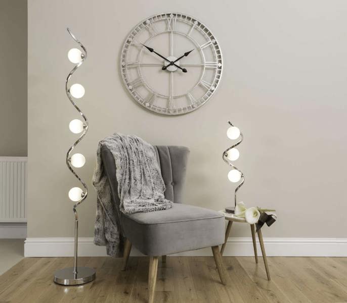 Pagazzi Lighting Bombo 5 Light Floor Lamp Polished Chrome