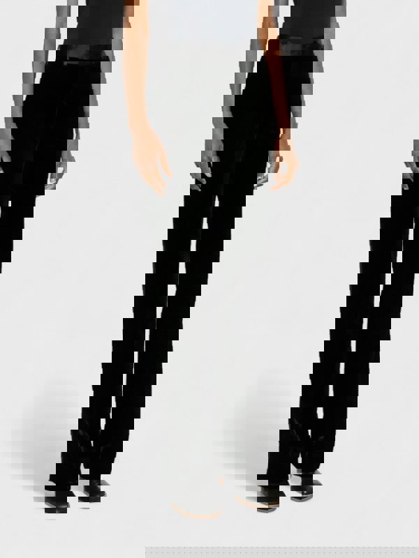 Palm Angels Velvet Tailored Trousers Black - Womens