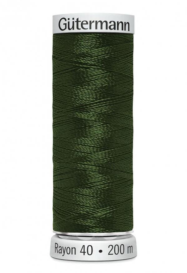 Gutermann No 40 Sulky Rayon Embroidery Thread 200m Rayon Thread Suitable For Embroidery