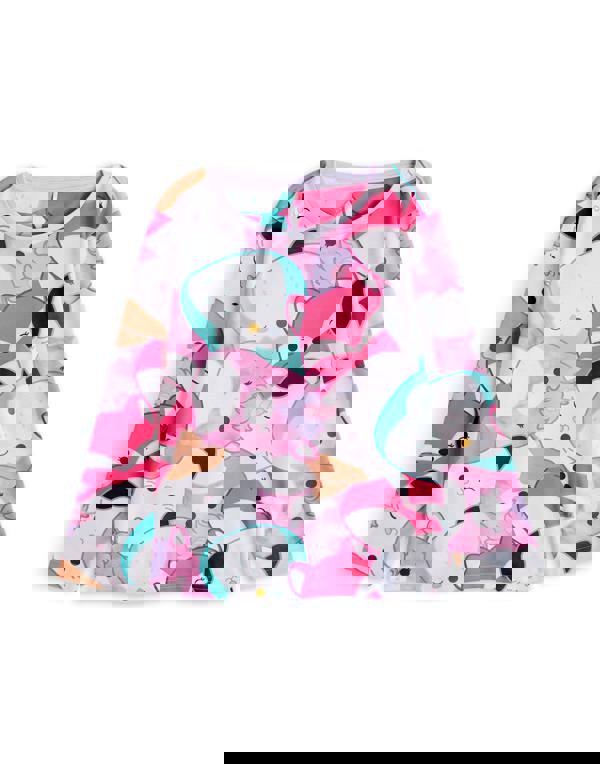 Squishmallows Girls Purple Multi Character Multi-Pack of 2 Long Sleeve Long Leg Pyjama Set