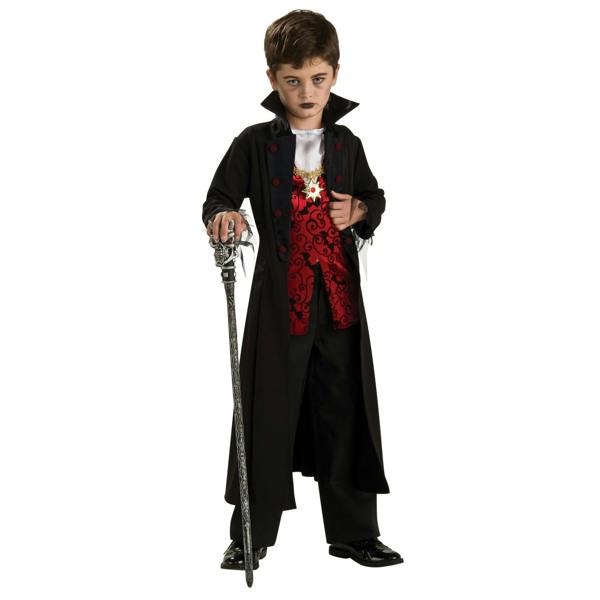 Bristol Novelty Boys Royal Vampire Costume - Black/Red/White - 