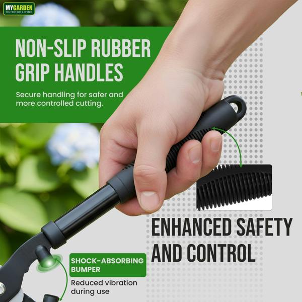 My Garden Outdoor Living Garden Hedge Shears with Hardened Carbon Steel Blades-53cm Lightweight Ergonomic Garden Shears-Trimming Hedges,Grass & Edges