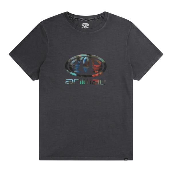 Animal Mens Jacob Organic T-Shirt - Dark Grey - 