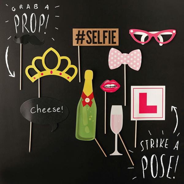 Abode Home & Gifts Hen Party Photo Booth Props