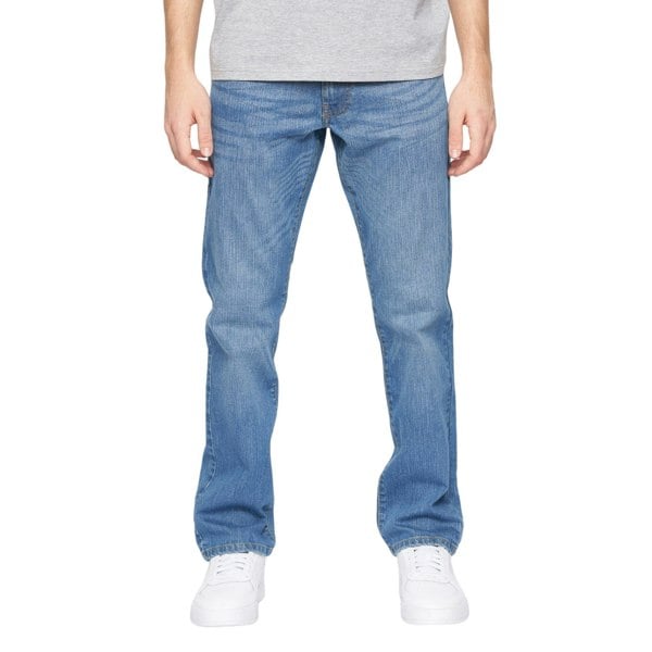 Crosshatch Mens Bandol Straight Leg Jeans - Light Wash