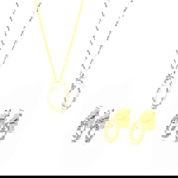 Say It With Luxe Initial Gift Set - Yellow Gold