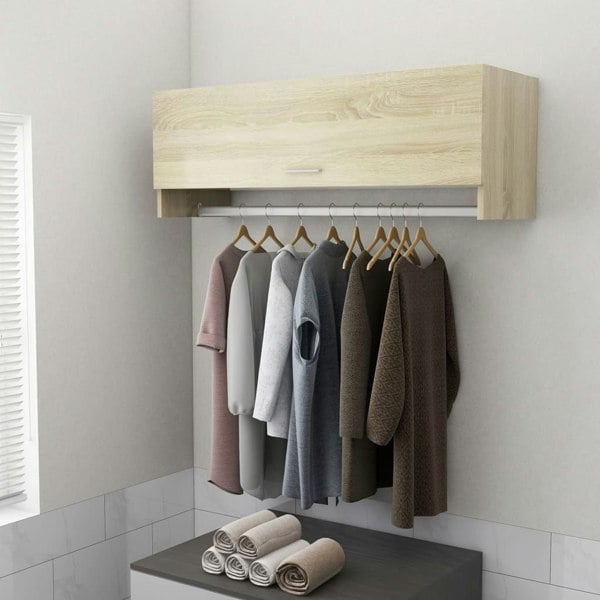 Berkfield Wardrobe Sonoma Oak 100x32.5x35 cm Engineered Wood