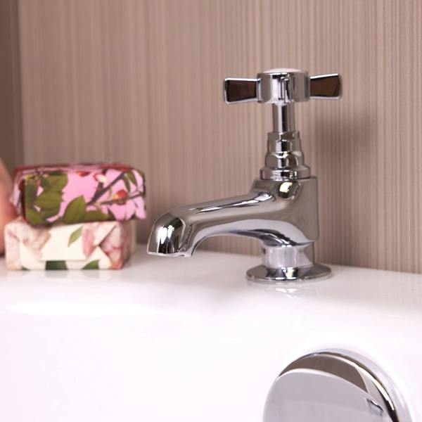 Flode Skuleberget Traditional Bath Taps - Polished Chrome Finish