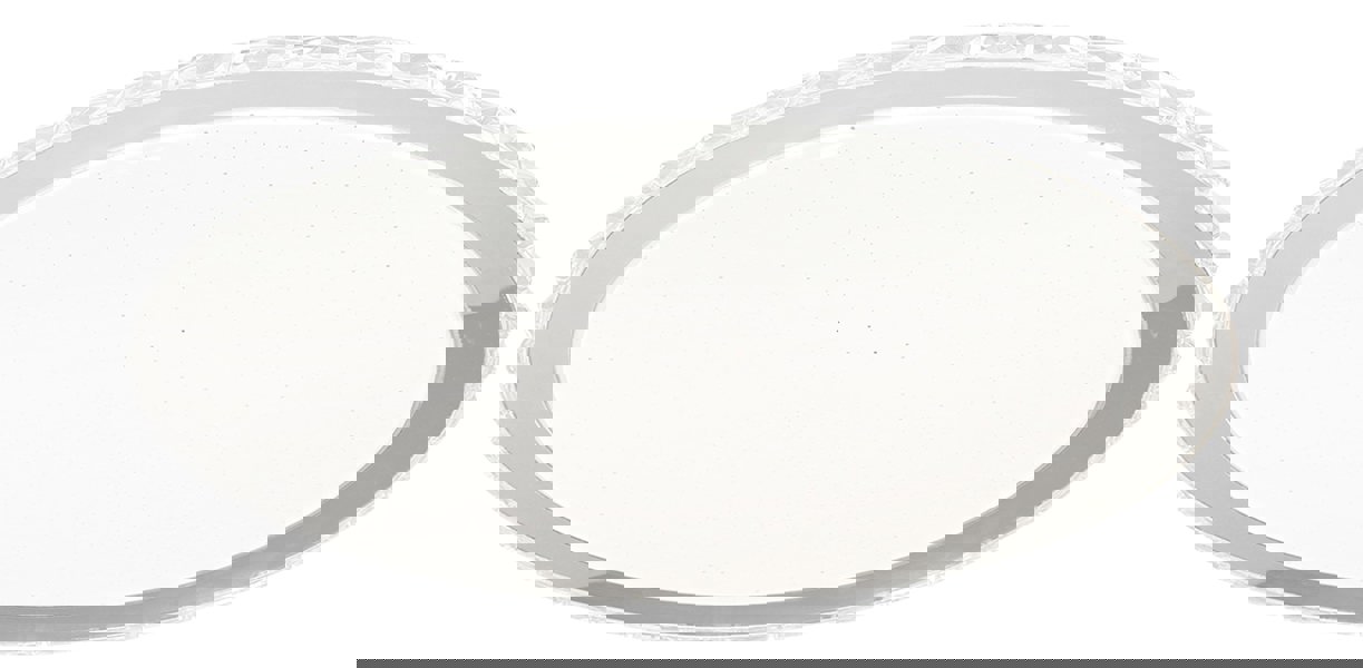 Milagro Layla Stylish White Ceiling Lamp 66W Led Dimmable With Invluded Remote Shade Designed To Give The Effect Of A Starry Sky