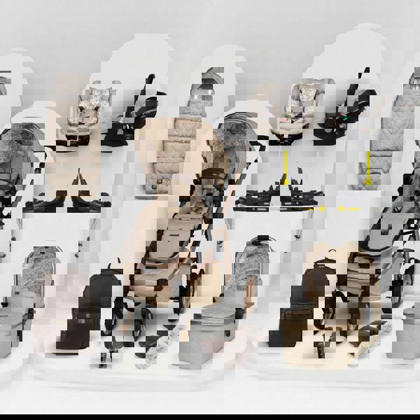 Cosatto Wow 3 All Stage Family Rotate & Recline 2 Base Bundle Whisper