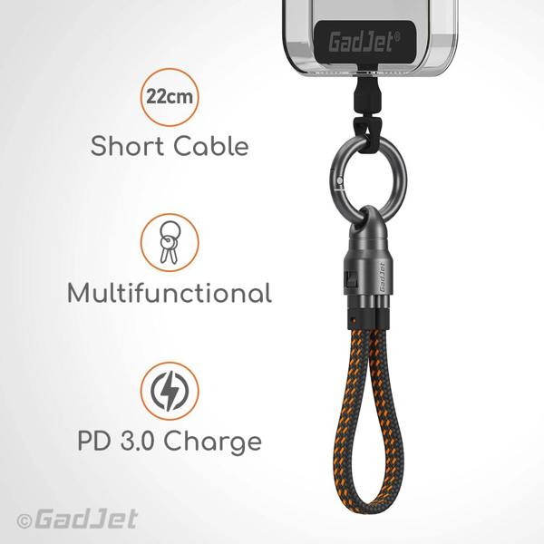 Mini Keyring Charge & Sync USB-C Cable