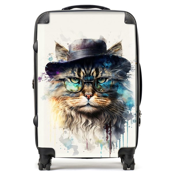 Warren Reed Siberian Cat Splashart Suitcase