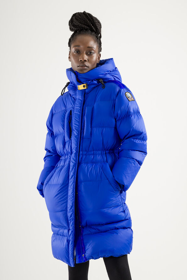 Parajumpers Bold Parka Kos Blue Long Hooded Down Jacket