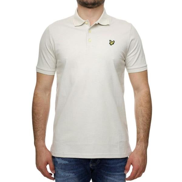 Lyle & Scott Rally Tipped Polo Shirt Beige S