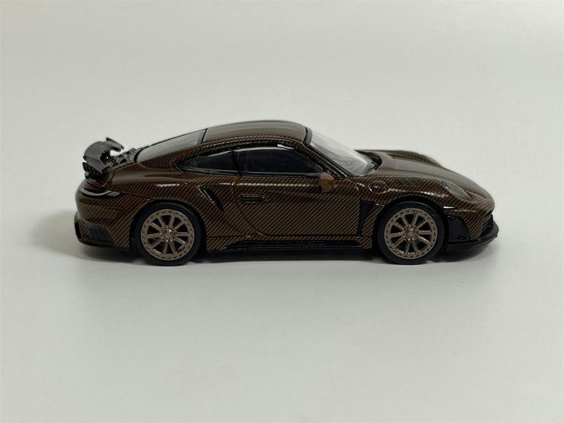 Pop Race Porsche 992 Stinger GTR Carbon Edition Brown 1:64 Scale Pop Race PR640049