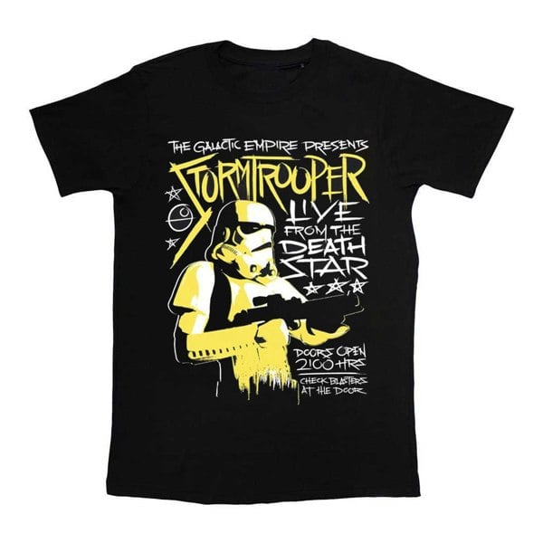 Star Wars Unisex Adult Rock Stormtrooper Cotton T-Shirt - Black