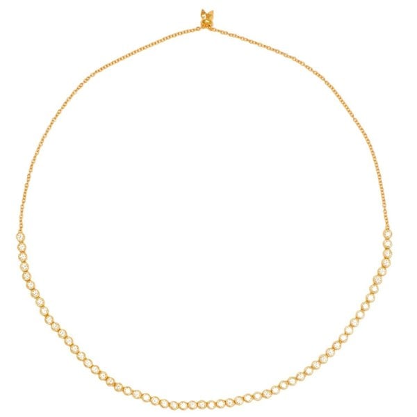 Lila Rasa Crystal Tennis Necklace