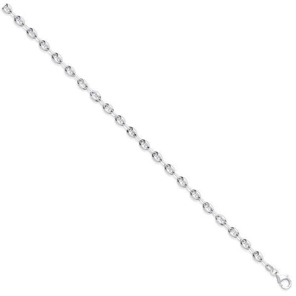 Sterling Silver 5mm Coffee Bean Chain - Love Silver Jewellery