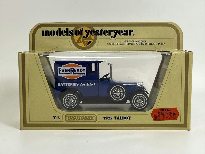 MCSlots 1927 Talbot Everready Batteries Matchbox Y5 S1