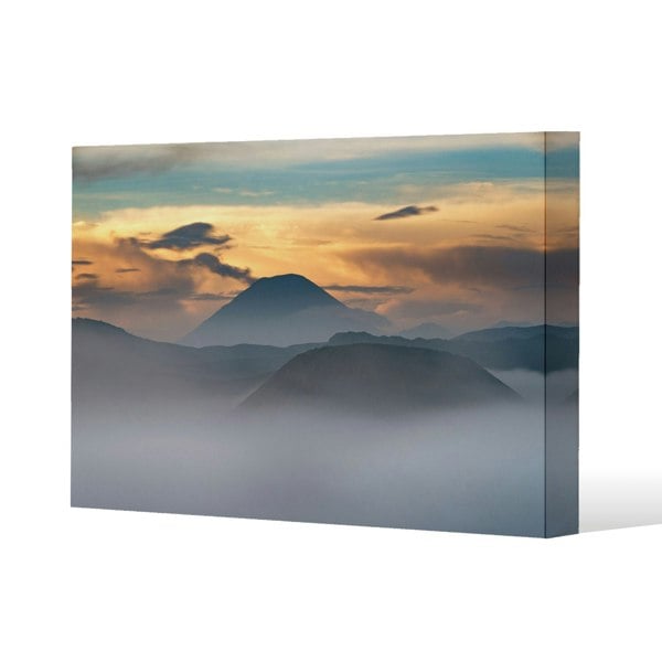 Benjamin Tate Design Bromo in morning time (Canvas Print) Slim Style Canvas Print  90x120cm , 15mm Slim Real wood.