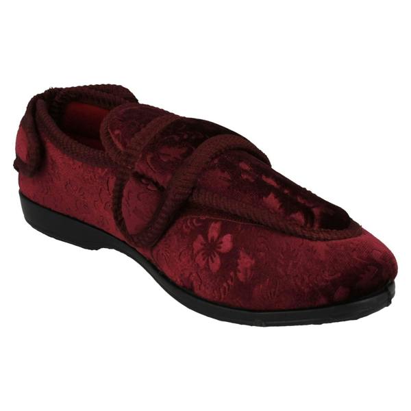 Jo & Joe Ladies Jo & Joe Adustable Hook And Loop Slippers Gladys
