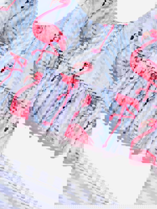 Soli Swim Girls Flamingo Bikini (UPF50+) in Purple