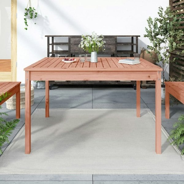 Berkfield Garden Table 121x82.5x76 cm Solid Wood Douglas