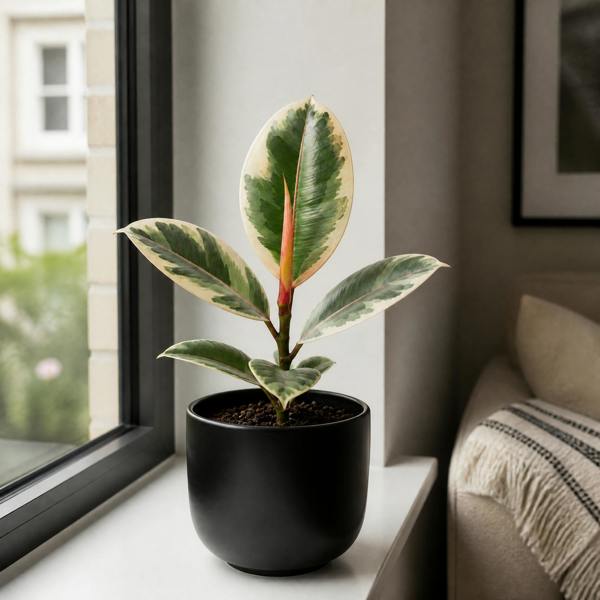 Ficus Tineke Rubber Plant 12cm Pot Plants By Post