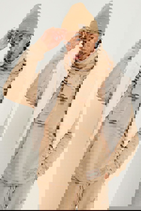 ADULT SNOODY™ BEANIE HAT - CAMEL