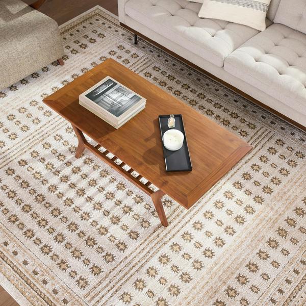 Livabliss Alba-Global Ivory Green Brown Taupe Graphic Rug