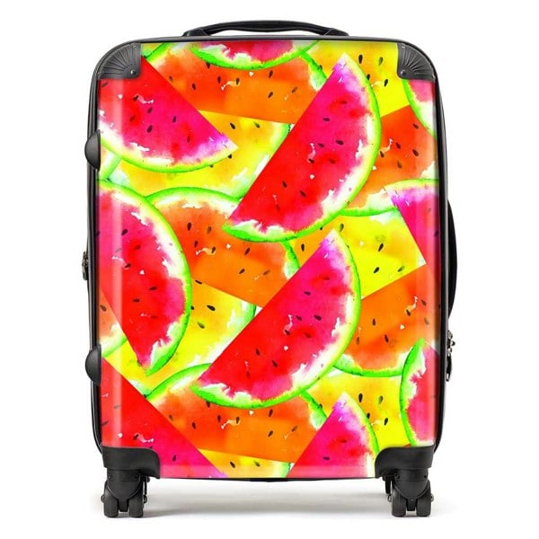 Warren Reed Melon Print Suitcase