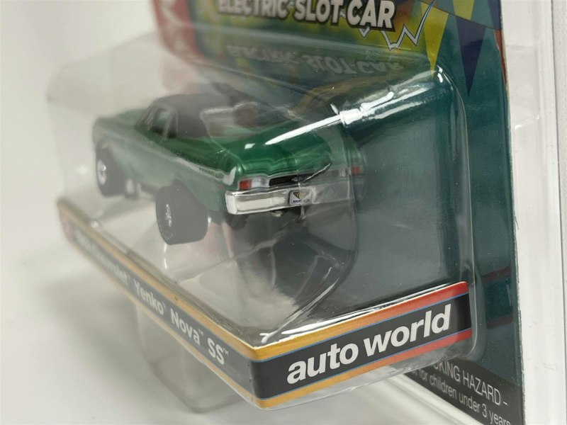 Auto World Slot Cars 1969 Chevrolet Yenko Nova SS Grn Thunderjet Ultra G HO Slot Car SC377-2