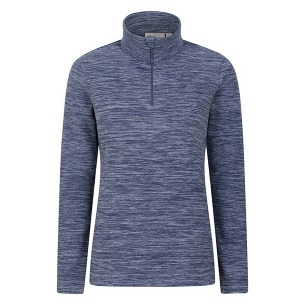 Mountain Warehouse Womens/Ladies Snowdon Melange Fleece Top - Dark Blue