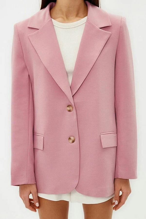 WOVCOR Lined Woven Blazer Jacket