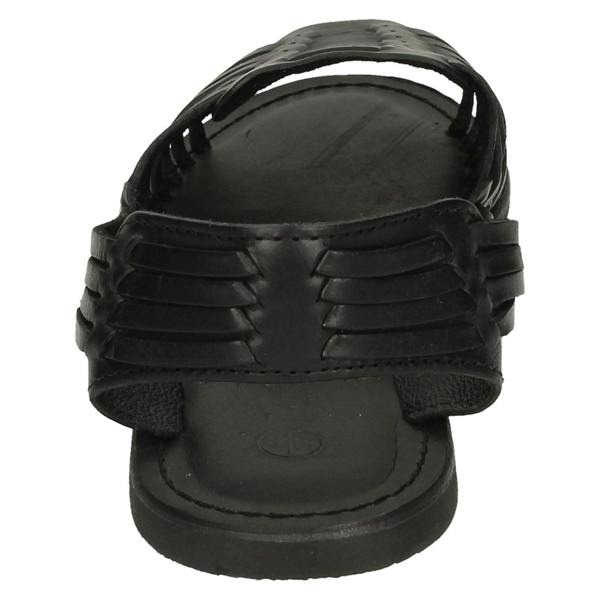 Leather Collection Ladies Leather Collection Flat Weaved Slingback Sandal
