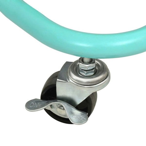Berkfield 3-Tier Kitchen Trolley Turquoise 42x35x85 cm Iron and ABS