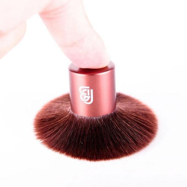 BareFaced Beauty Baby Buki Brush – Small Vegan Kabuki Brush for Mineral Powder Application