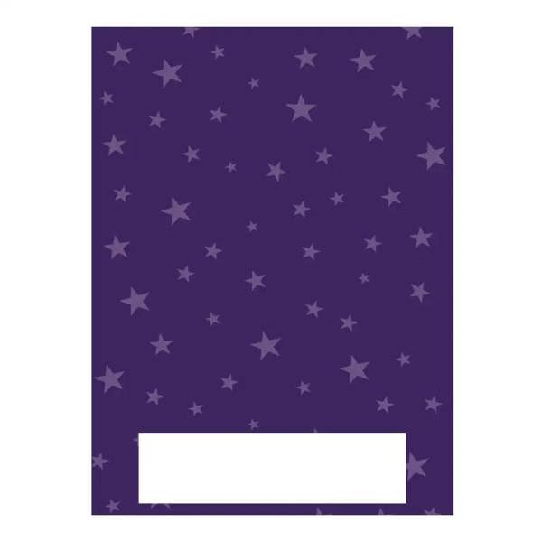 Purple starry night sky proud moments extra page notebook cover